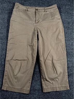 Croft & Barrow Classic Fit Denim Jeans Beige Capri Ankle Size 8 Jeans Pants